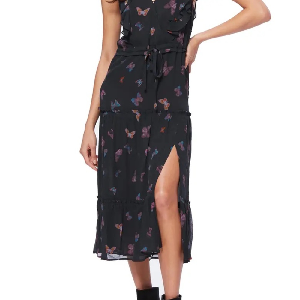 NWT Paige silk dress - Basil Butterfly - silk - M - Picture 6 of 7
